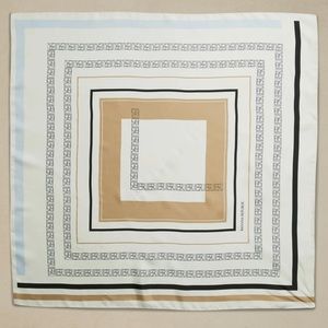 Banana Republic Signature Silk Scarf 30x30 - Navy Stripe